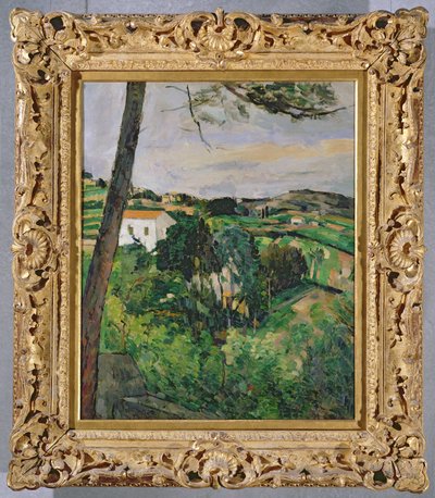 Landscape with Red Roof or The Pine at the Estaque, 1875-76 by Paul Cézanne
